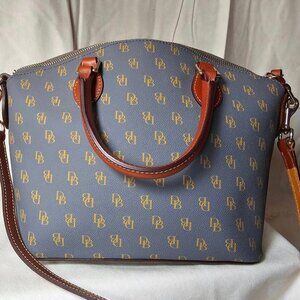 Brand new! Dooney & Burke Gretta Geena Satchel in Slate Blue